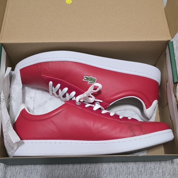 Almos New Lacoste Red Sneakers - Picture 1 of 8